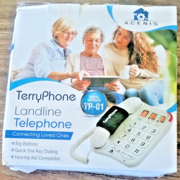 TerryPhone Big Button Phone for Elderly & Visually Impaired Landline Corded TP01 - Picture 7 of 7